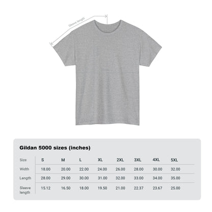 Detailed flat lay of the Legend of Rock Graphic T-Shirt with measurement specifications, emphasising its luxurious cotton material and tailored fit.