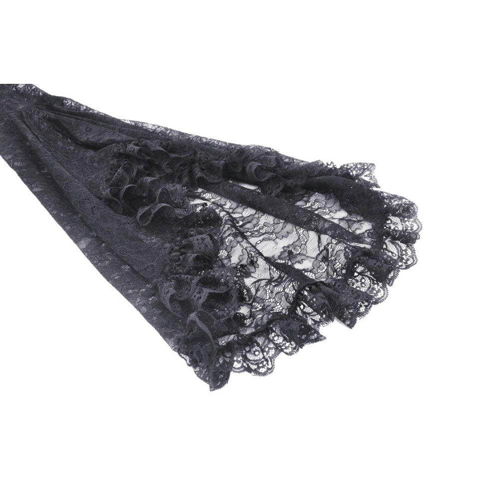 Sheer Lightweight Bell Sleeve Shrug, ideal for gothic weddings and fantasy style events.