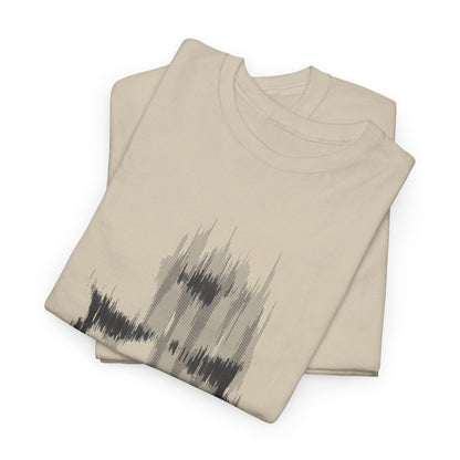 Star Wars Stormtrooper Glitch Effect T-Shirt showcasing elegant folded design of a men's graphic tee perfect for sci-fi fans.