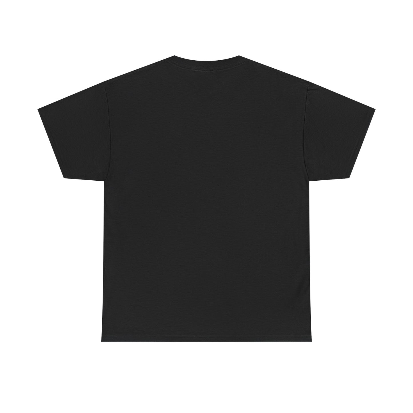 Back view of a luxurious black men's t-shirt, featuring a classic design, perfect for motorcycle enthusiasts.