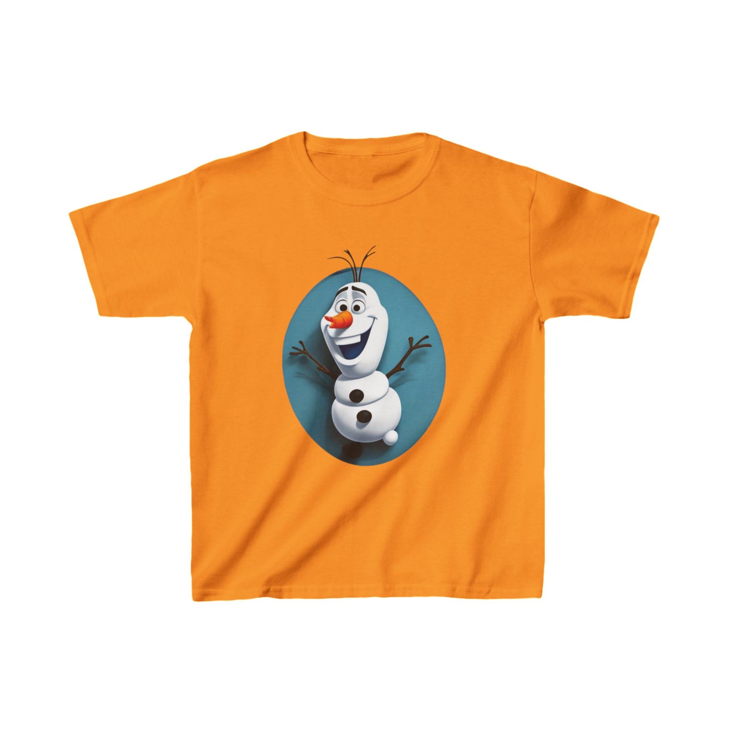 Kids Cute Frozen Olaf T shirt Heavy Cotton Tee 16 colors