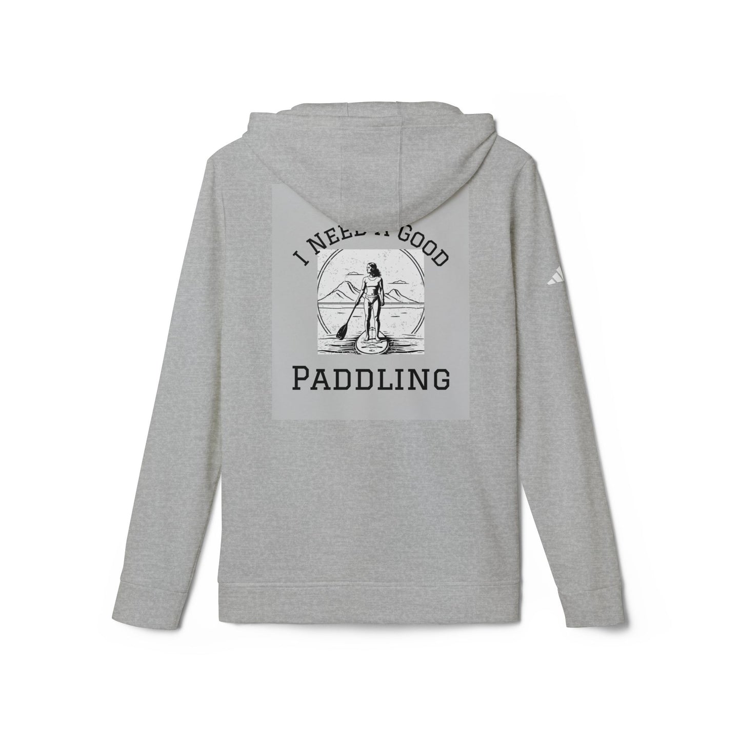 Adidas Women´s Fleece  I Need a Good Paddling Hoodie For paddleboarders Grey