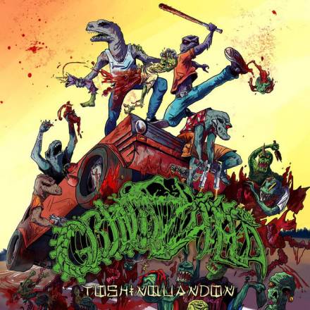 Grindzilla Toshinquandon CD by Rancid Offal Records, showcasing the album cover art featuring dark and captivating designs, representing the Death Metal genre.