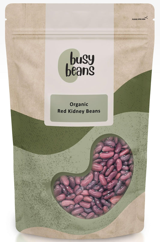 Organic Red Kidney Beans -Certified Organic- by Busy Beans Organic (1kg)