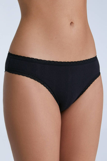 Elegant Organic Cotton Jacquard Lace Trimmed Slip Dress for Women, showcasing soft elastic lace and a classic feminine fit, perfect for luxurious comfort.