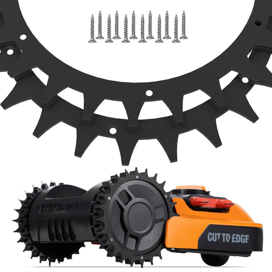 Robo Claws? Robotic Lawnmower Spikes Traction Improvement Premium Black Worx Landroid S and M for Even More Grip Garden Lawnmower