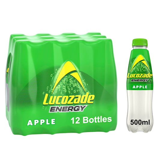 Lucozade Energy Apple 12 x 500ml bottles