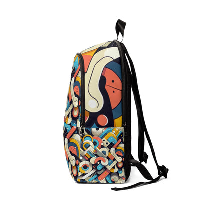Elevated elegance of the Vibrant Geometric Abstract Backpack from Dazzling Dreams Studio, perfect for trendsetters.