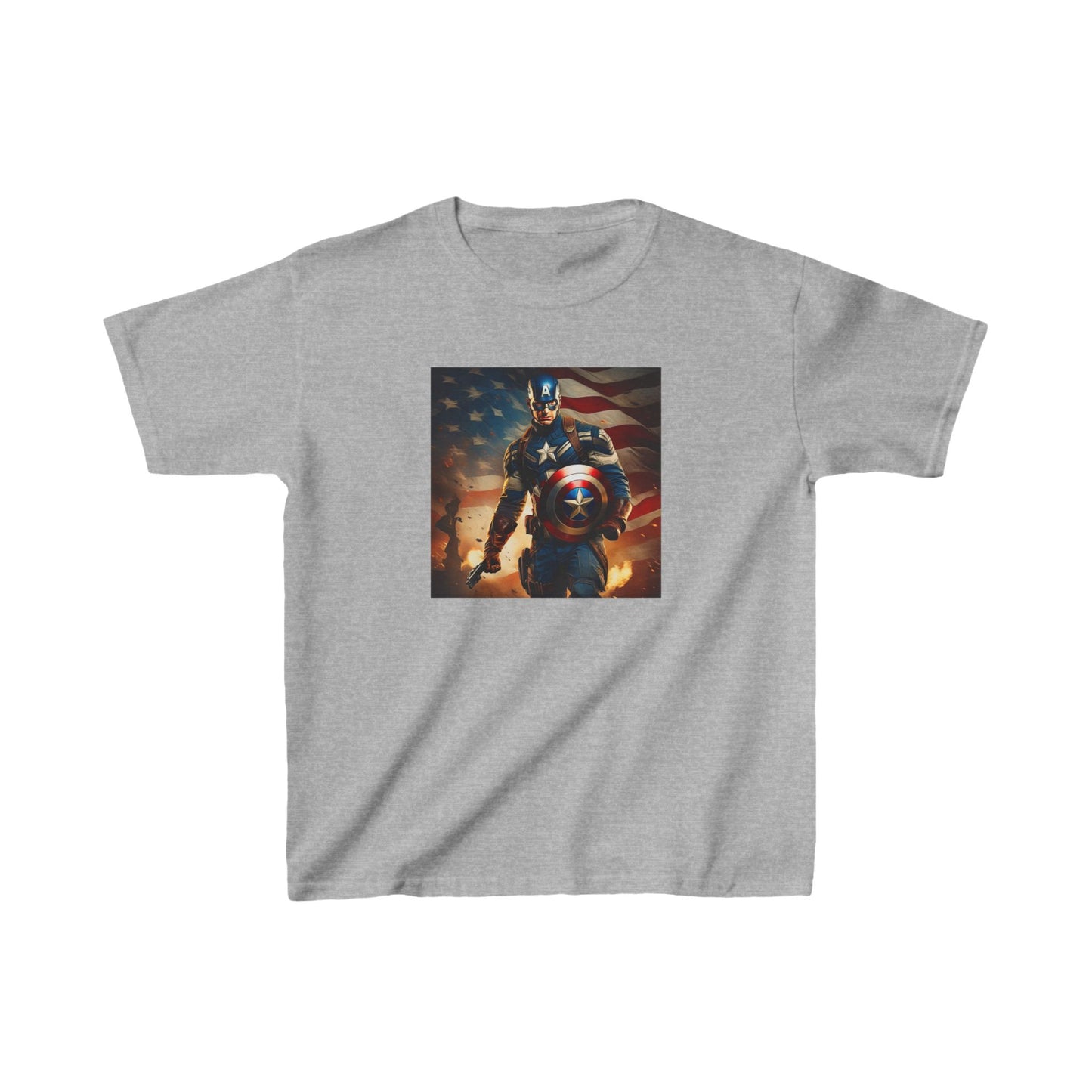 Kids Captain America Heavy Cotton Tee 16 colors