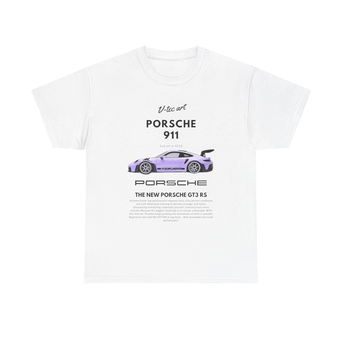 Porsche 911 GT3 RS Unisex T-Shirt: V-tec Art Men's/Women's Tee Urban Street