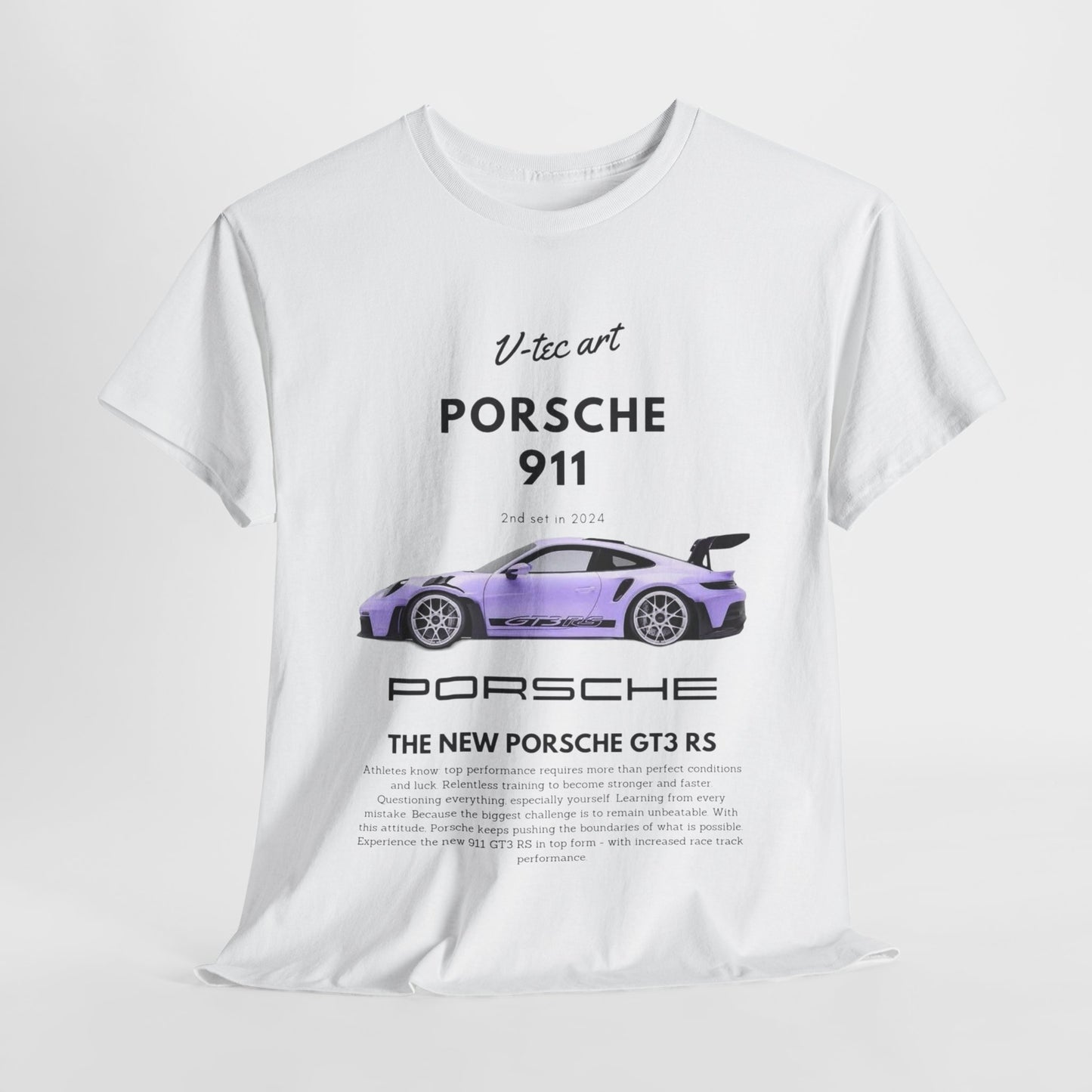 Porsche 911 GT3 RS Unisex T-Shirt: V-tec Art Men's/Women's Tee Urban Street