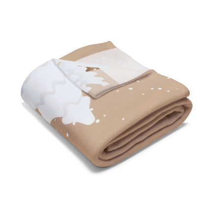 Luxurious Decorative and Warm Christmas Arctic Fleece Blanket elegantly folded, showcasing its soft texture and premium quality, perfect for adding warmth and style to your festive home.