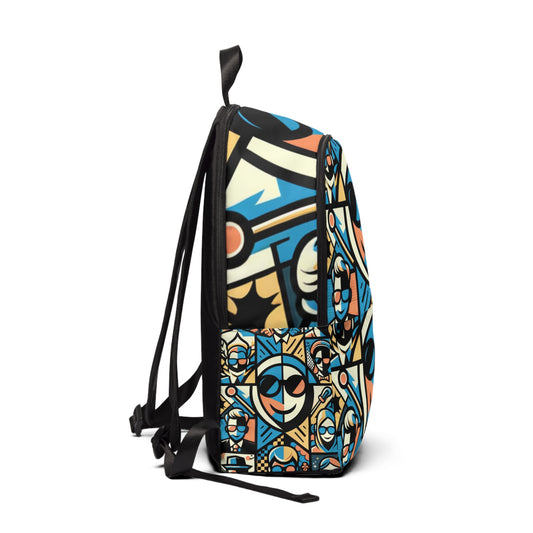 Chic interior of the Pop Art Backpack from Dazzling Dreams Studio, highlighting spacious compartments for stylish organisation.