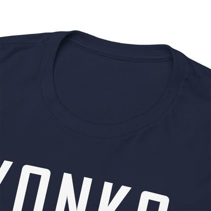 Close-up of the luxurious YONKO t-shirt collar, showcasing premium fabric quality and elegant navy blue colour, perfect for stylish anime lovers.
