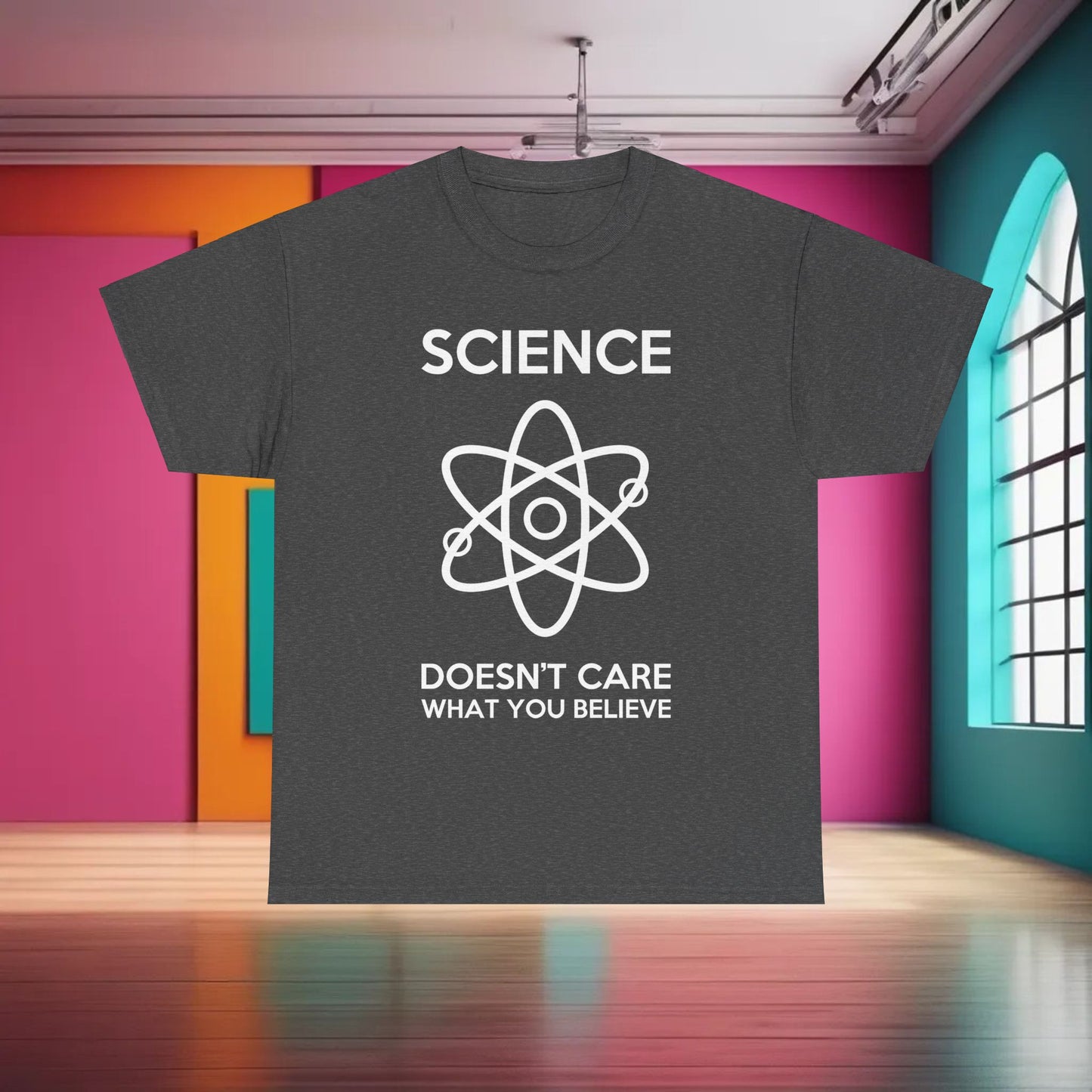 Science Doesnt Care What You Believe Graphic T-Shirt Urban Unisex Cotton