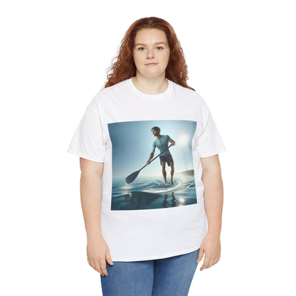 Eye-catching design of the Delightfull Paddle Board Adventure T-Shirt by Dazzling Dreams Studio, celebrating paddleboarding passion, perfect for nature lovers.