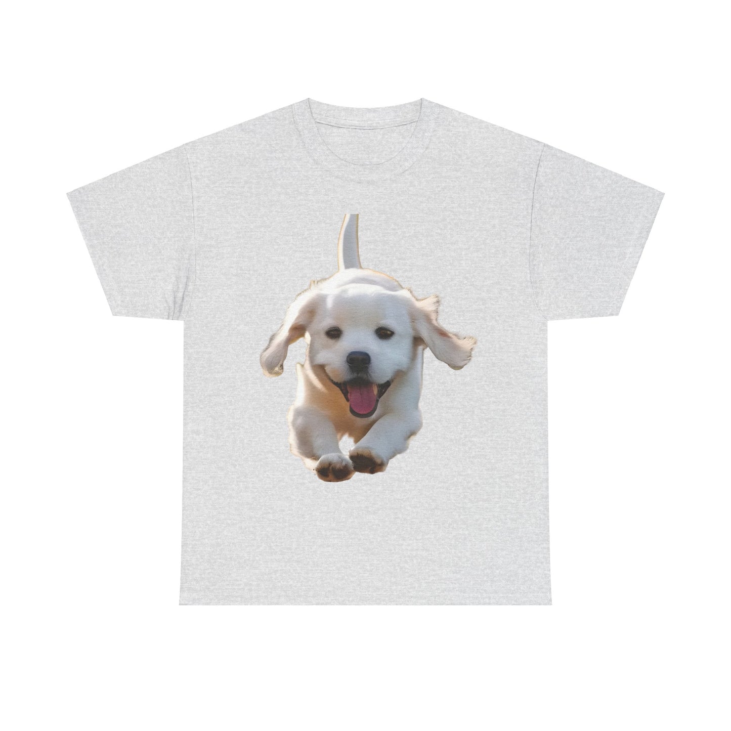 Leaping puppy Graphic T-Shirt, Urban Streetwear Top, Unisex Cotton