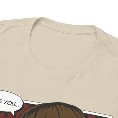 Refined Star Wars 'I Know' t-shirt featuring a close-up of Han and Leia, capturing the essence of romance with comic art, an exquisite addition to any wardrobe.