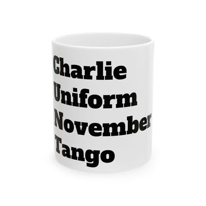 Inappropriate Slogan Ceramic Mug featuring a cheeky F-Word design, perfect for adding adult humour to your coffee routine.