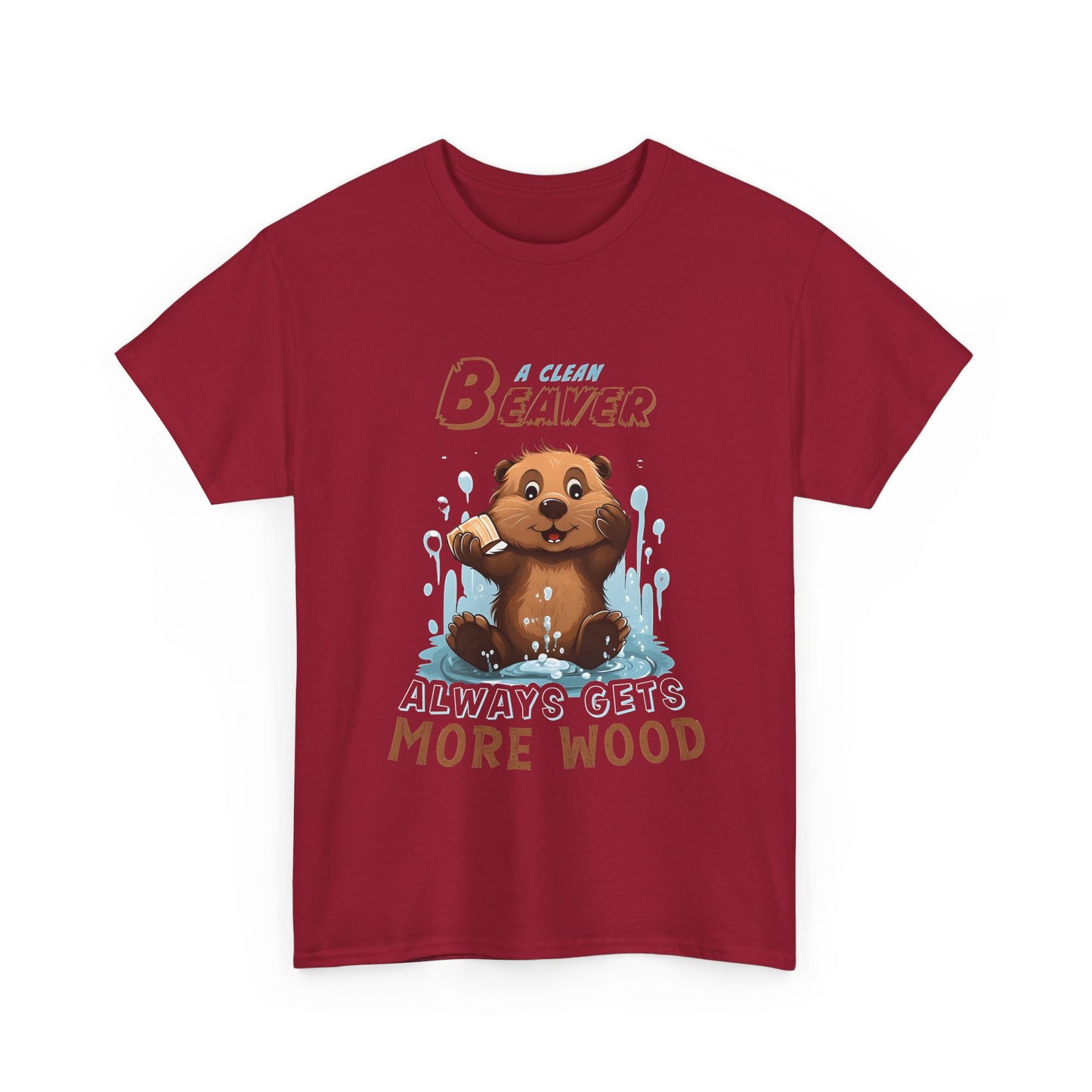 A Clean Beaver Unisex Cotton Tee Graphic T Shirt