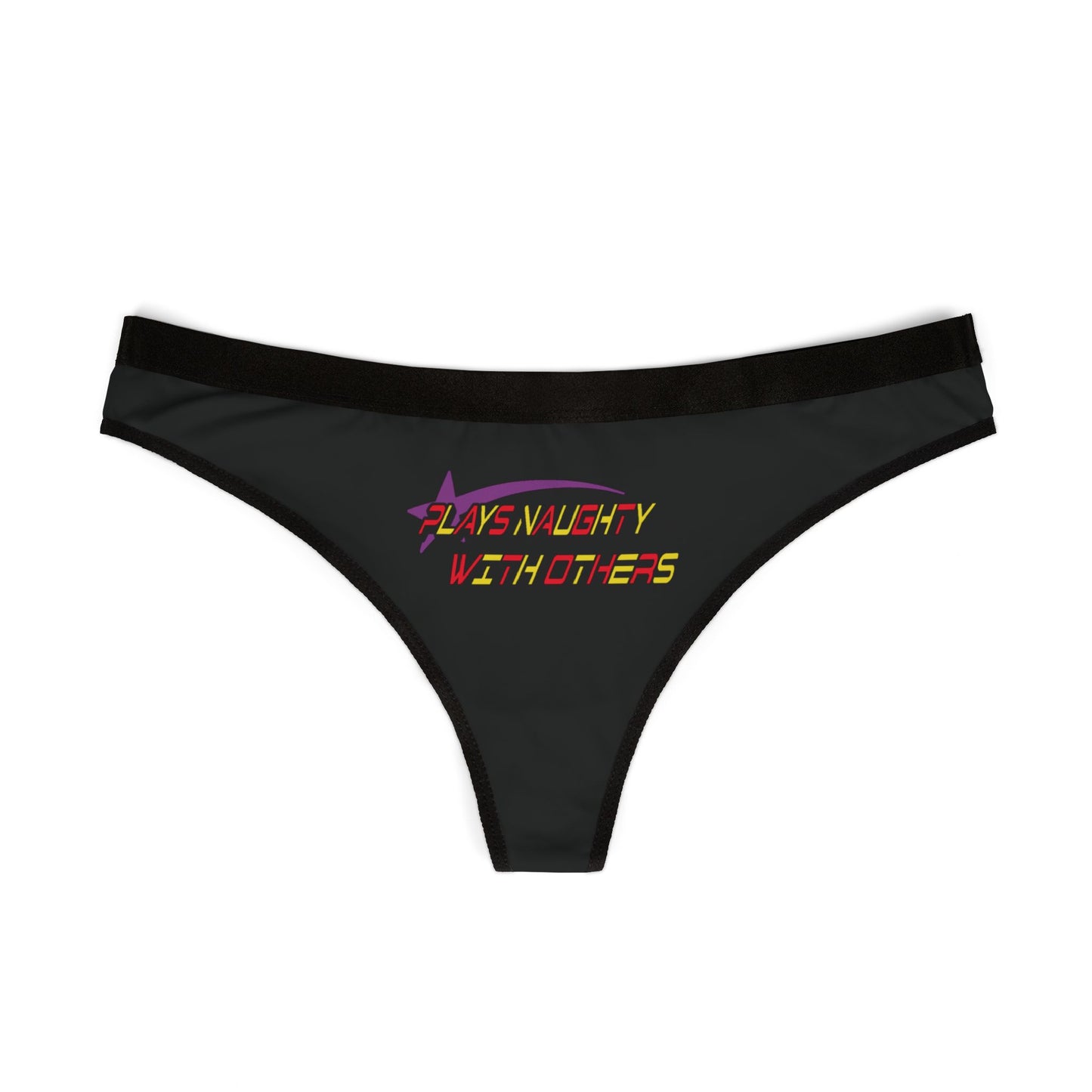 Sexy Cheeky Thong: Womens Naughty Design Plays with Others, Suggestive & Bold!