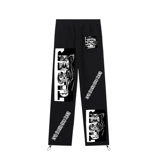 Elegant representation of unisex essential sweatpants, designed for comfort and style, featuring a drawstring waist, suitable for everyday and outdoor activities, crafted from a premium cotton blend.