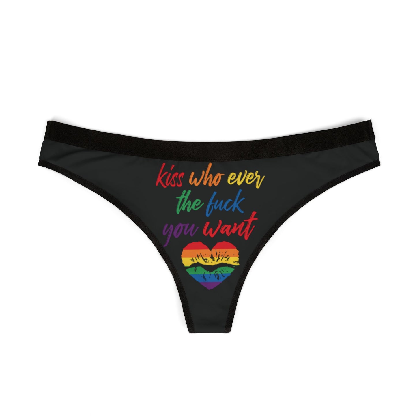 Valentines Naughty Gift Cheeky Women Thong funny Birthday Anniversary PRIDE LGBT