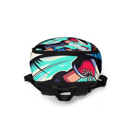 Spacious interior of the Contemporary Abstract Harmony Fusion Backpack by Dazzling Dreams Studio, designed for functionality and style, ideal for everyday use.