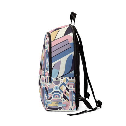 Elegant and spacious interior of the Iron Pulse Elite Modern Aesthetic Pastel Backpack by Dazzling Dreams Studio, perfect for stylish everyday use.