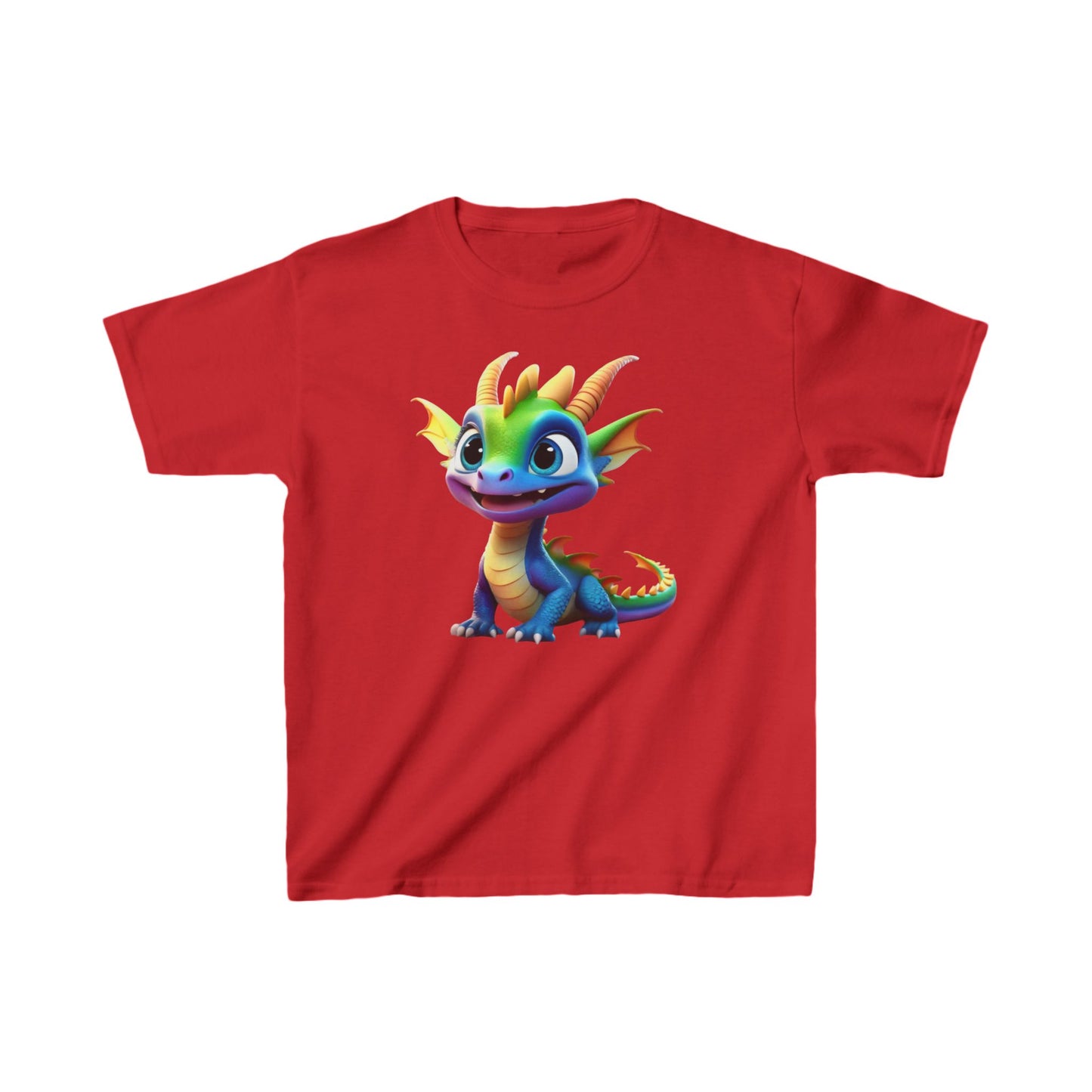 Kids Cute Dragon T shirt Heavy Cotton Tee 16 colors