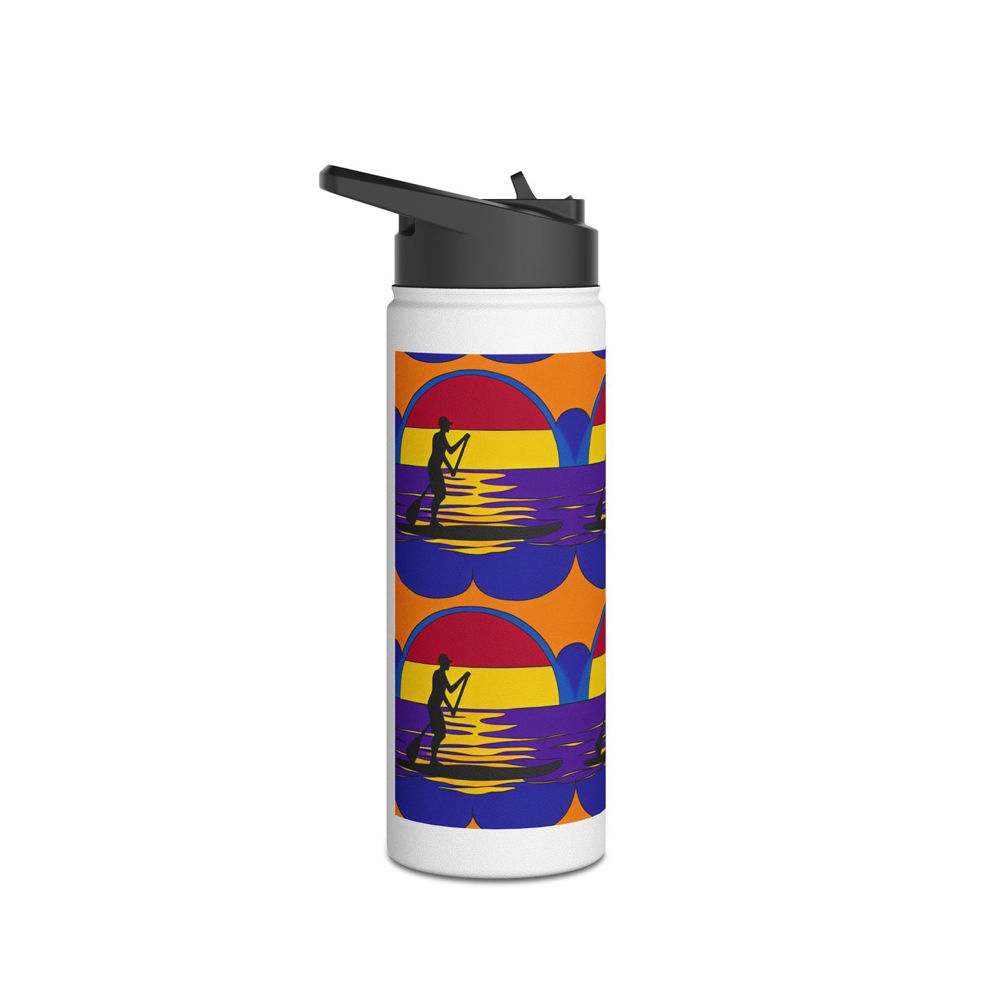 Fantasy Paddleboarding Stainless Steel Water Bottle, Standard Lid