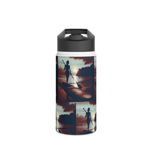 Fantasy Paddleboarding Stainless Steel Water Bottle, Standard Lid