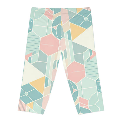 Close-up of the breathable fabric of Power Boost Fitness Realm Leggings by Dazzling Dreams Studio, combining style and performance for dynamic workouts.