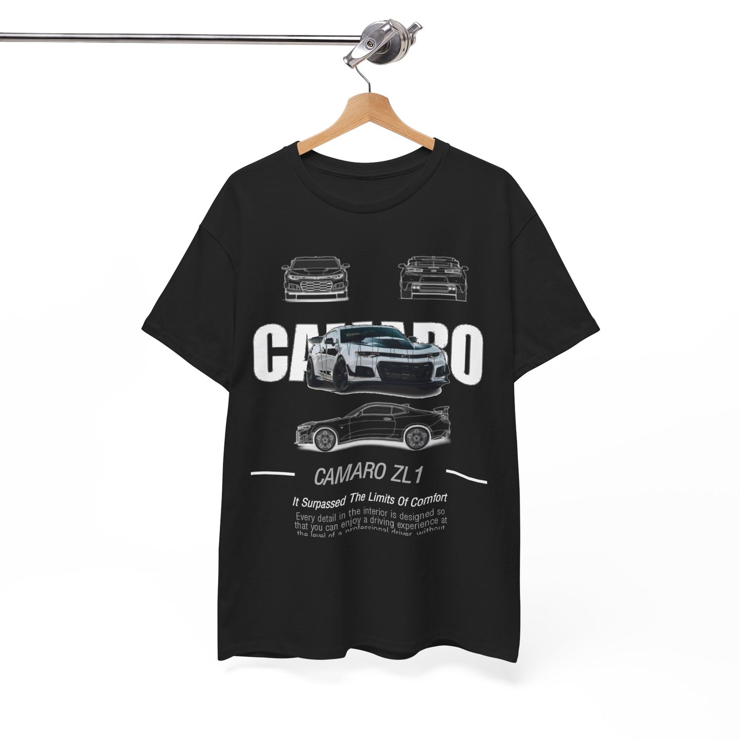 Mens Camaro ZL1 T-Shirt: Performance & Comfort Unisex Tee Design Auto Ad