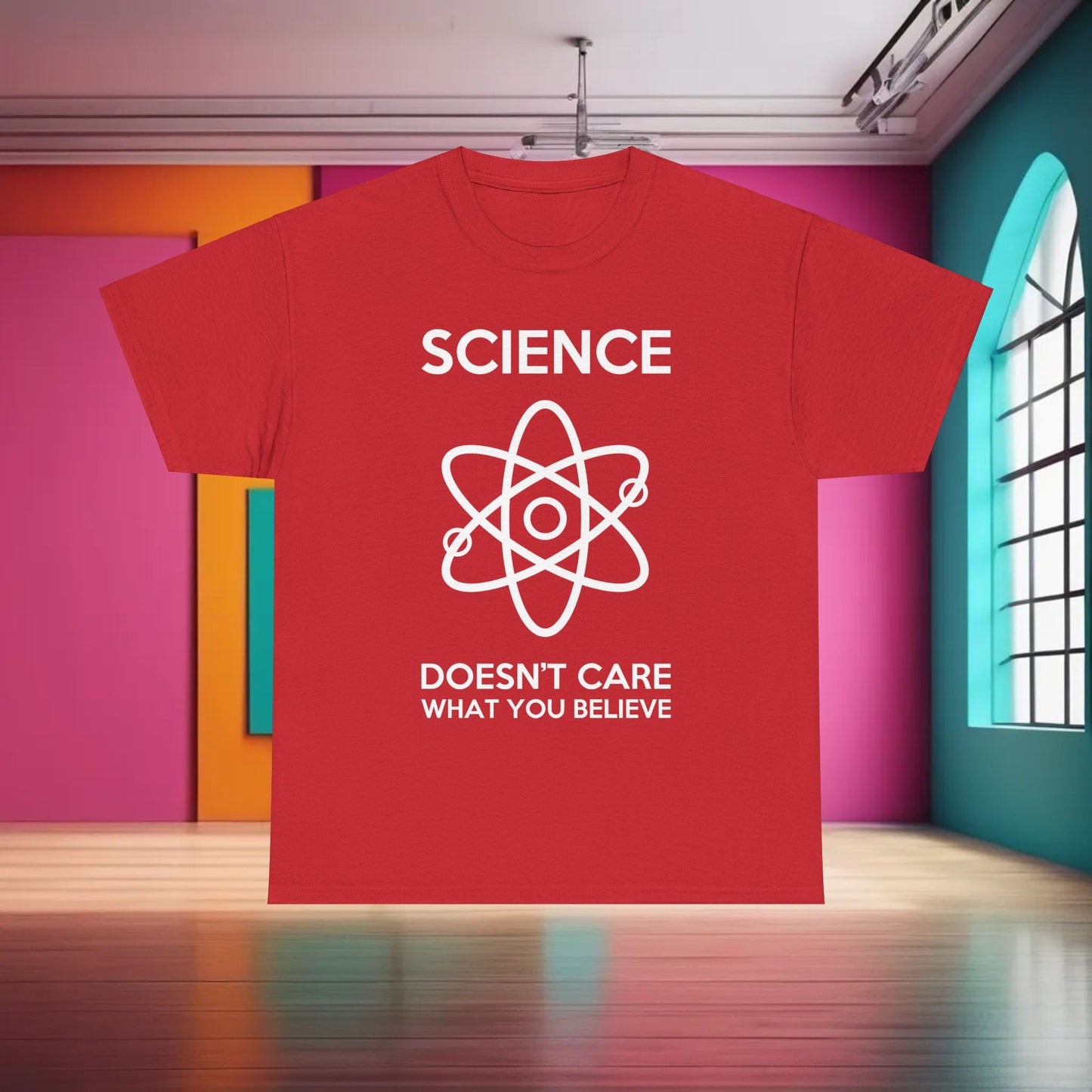 Science Doesnt Care What You Believe Graphic T-Shirt Urban Unisex Cotton