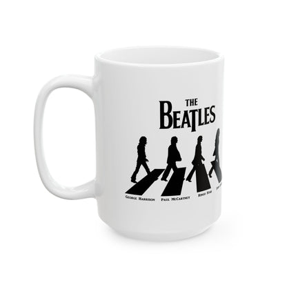 The Beatles Abbey Road Image Ceramic Mug - a must-have for those who want their coffee to taste as legendary as the music it celebrates!