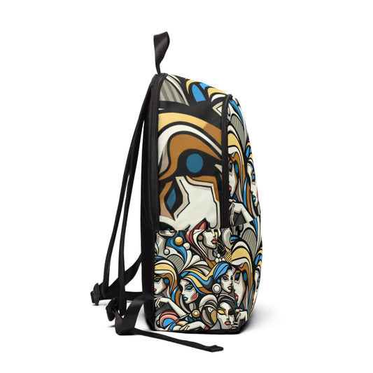 Practical and spacious interior of the Vibrant Pop Art Abstract Cartoon Backpack by Dazzling Dreams Studio, ideal for carrying essentials in luxury style.