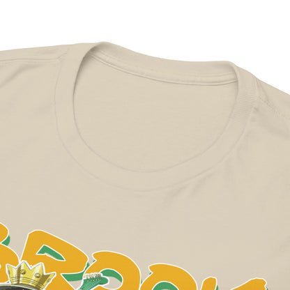 Close-up of the exquisite collar detail of the Brook Anime T-Shirt, emphasising premium craftsmanship in a luxurious fabric.