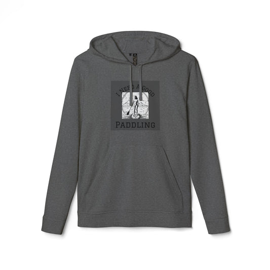 Adidas Women´s Fleece I Need a Good Paddling Hoodie For paddleboarders Grey