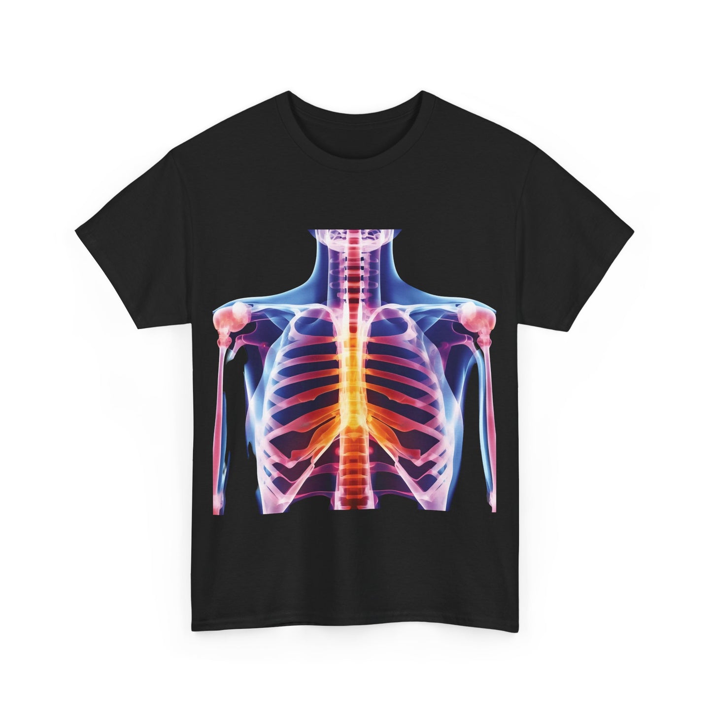 Xray Graphic T-Shirt, Urban Streetwear Top, Unisex Cotton