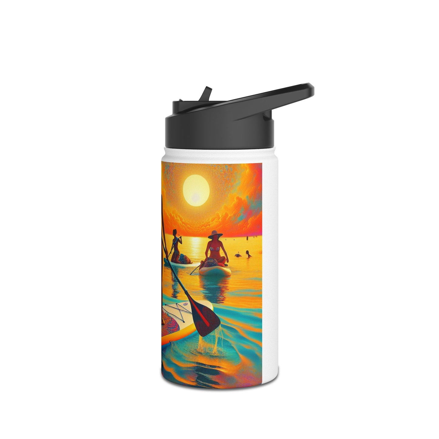 Fantasy Paddleboarding Stainless Steel Water Bottle, Standard Lid