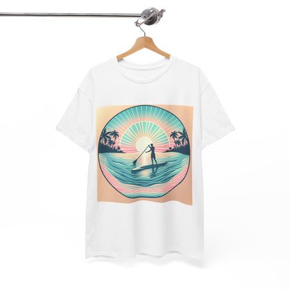 Luxurious Delightfull Paddle Board T-Shirt from Dazzling Dreams Studio, featuring a modern fit and breathable fabric, ideal for paddleboarding or casual outings while celebrating a love for water sports.