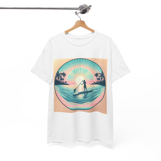 Luxurious Delightfull Paddle Board T-Shirt from Dazzling Dreams Studio, featuring a modern fit and breathable fabric, ideal for paddleboarding or casual outings while celebrating a love for water sports.