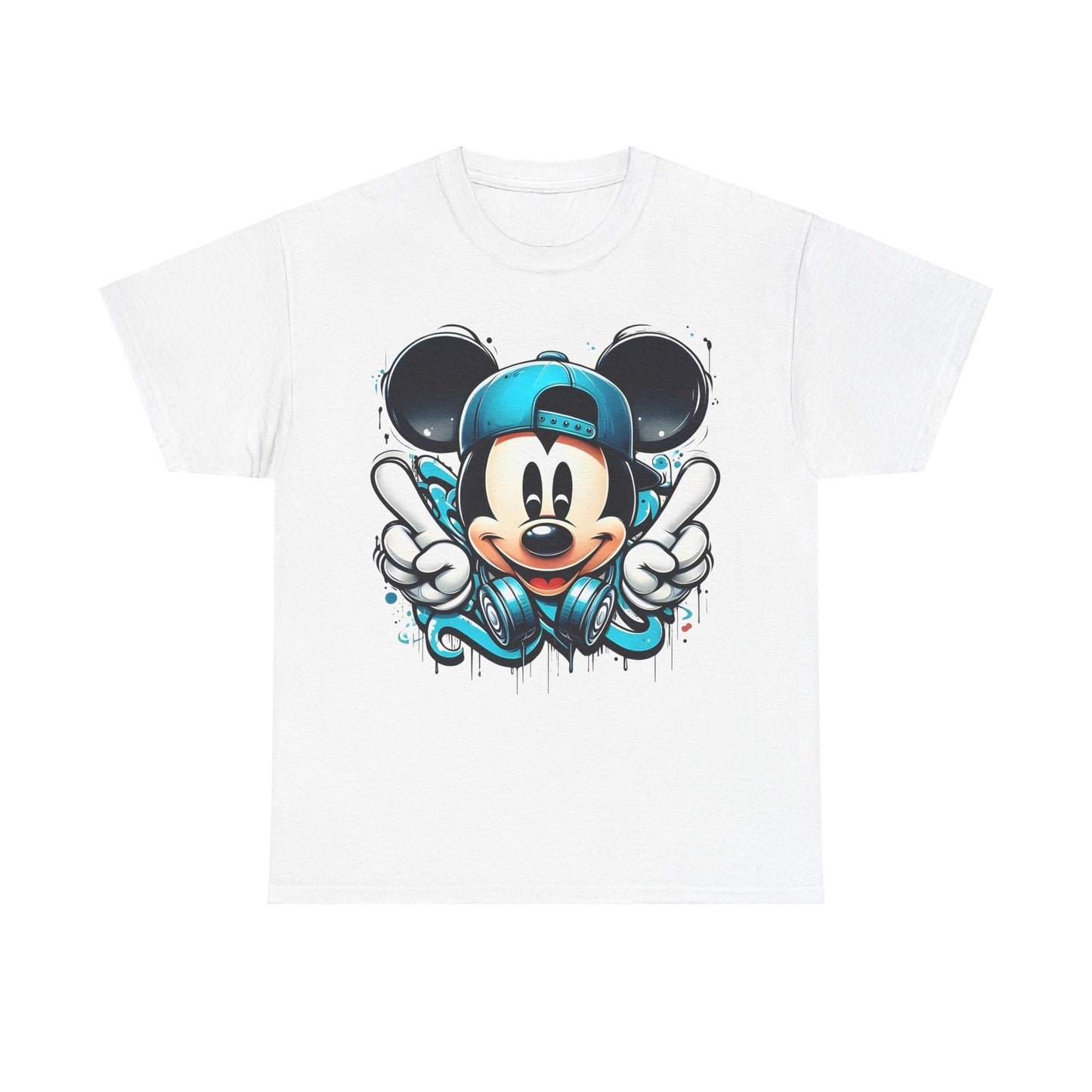 Mickey Mouse Graffiti  Unisex Graphic Tee Shirt