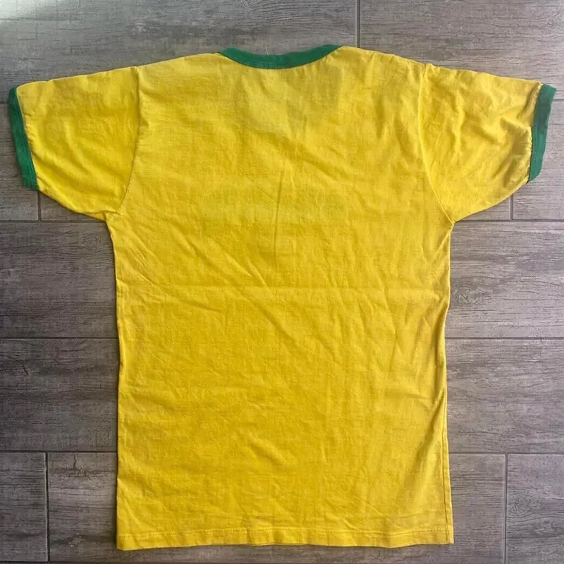 Women's  Embroidered Brasil Soccor Football Tee Vintage Casual Short Sleeve T-Shirt