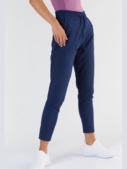 Luxurious women's Tencel sweatpants in relaxed fit showcasing organic cotton blend for ultimate comfort.