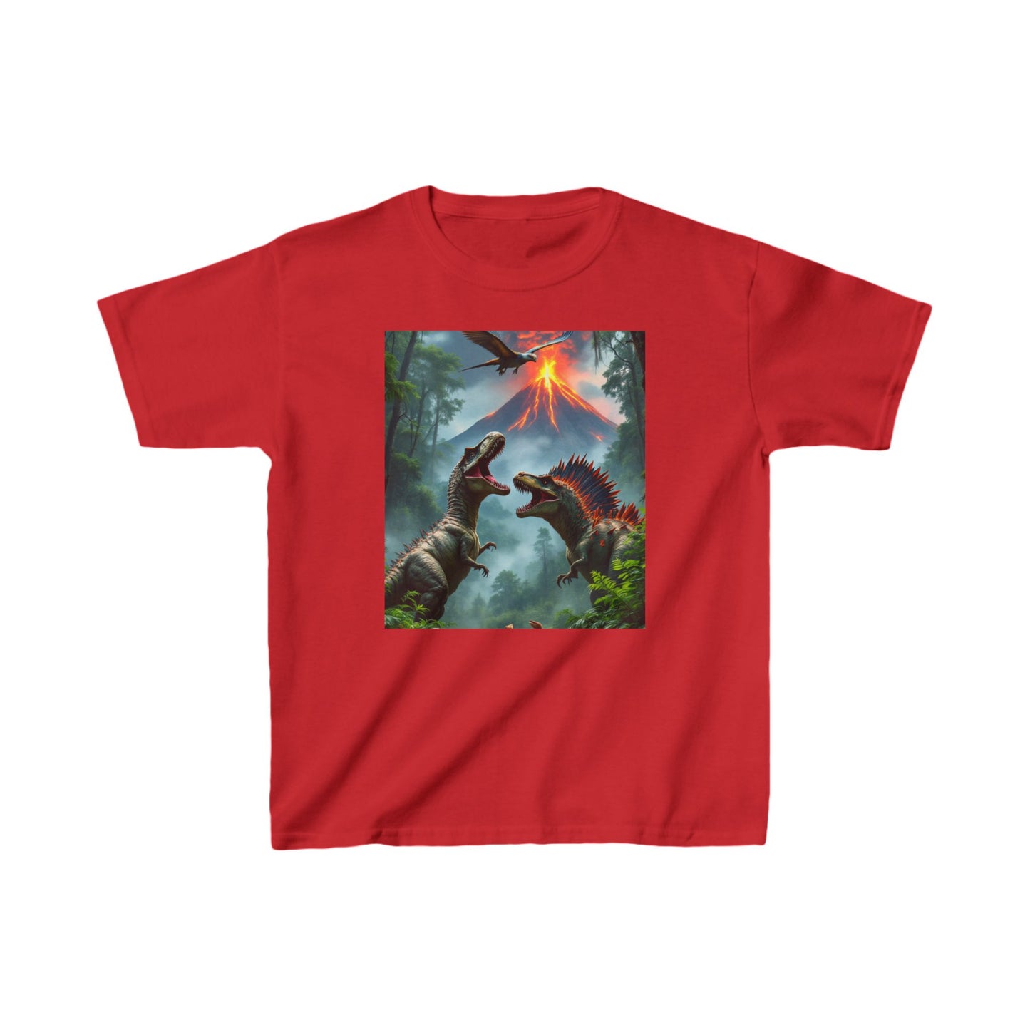 Kids Dinosaur Heavy Cotton Tee 16 colors