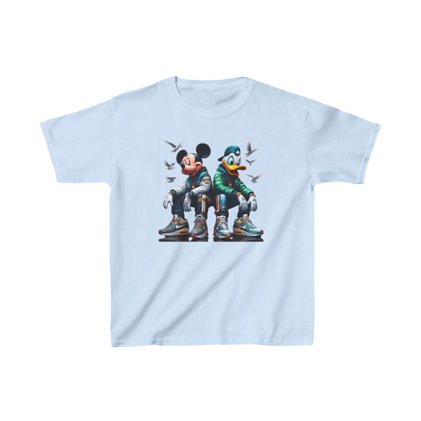 Unisex Kids  Mickey and Donald Street Style T Shirt Tee Youths Childs