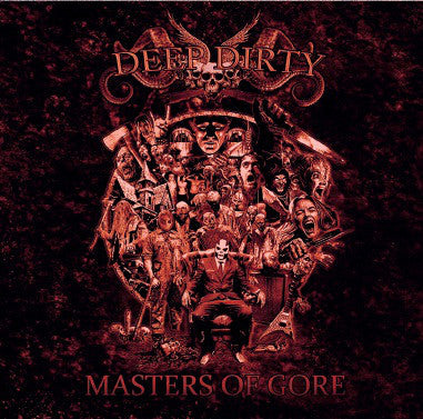 Deep Dirty Masters Of Gore CD by Rancid Offal Records featuring graphic and intense goregrind artwork, an essential piece for collectors and enthusiasts of the genre.