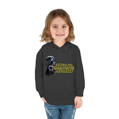 Sophisticated Kids Unisex Cute Darth Vader Star Wars Hoodie in charcoal, showcasing a delightful Darth Vader design, perfect for children aged 2-5 years.